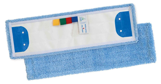 Rezervă mop microfibră, Filmop, SPEEDY MICRO-ACTIVA, albastră, 40 × 13 cm, cu clapete – EPN07012