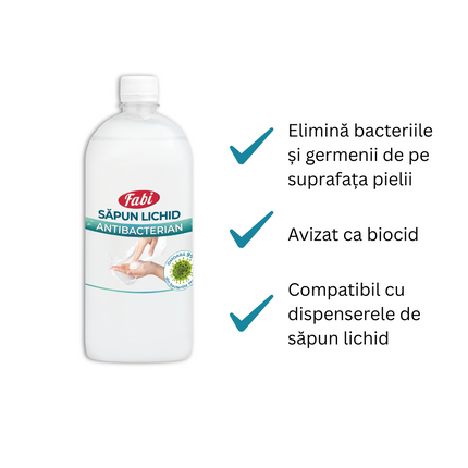 Săpun lichid antibacterian, Fabi, gama PRO