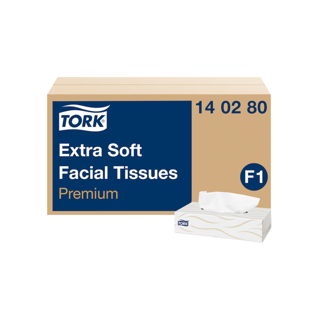 Șervețele faciale pop-up, Tork, Premium Soft, 2 straturi, 100 bucăți/cutie, F1 -140280