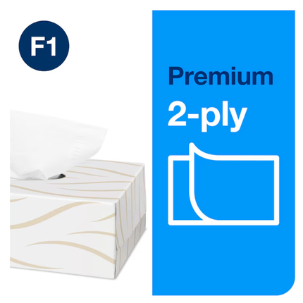 Șervețele faciale pop-up, Tork, Premium Soft, 2 straturi, 100 bucăți/cutie, F1 -140280