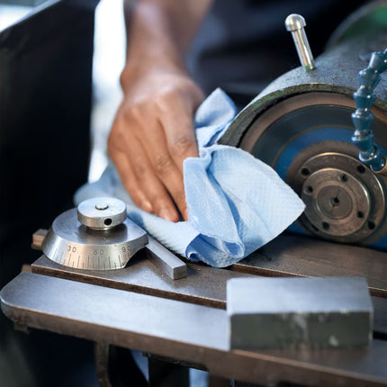 Lavete industriale fără scame, Tork, albastre, 32.4×39 cm (80 bucăți/pachet) W4 - 190578