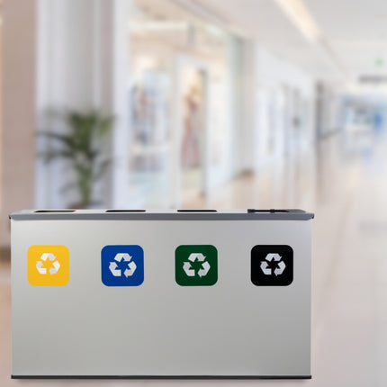 Cos de gunoi pentru colectare selectiva, Alda, inox