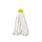 Rezervă mop din bumbac 300 g, fir alb, capac galben