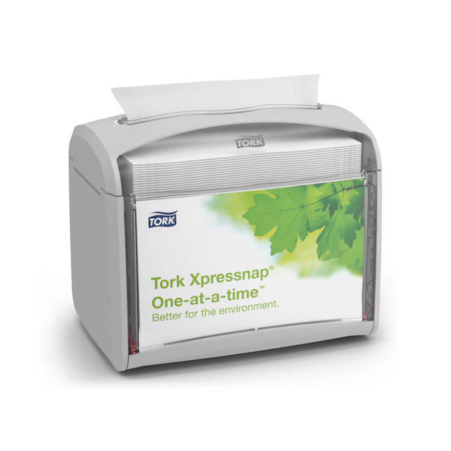 Dispenser de șervețele de masă, Tork Xpressnap® Tabletop, gri deschis, N4 - 272613