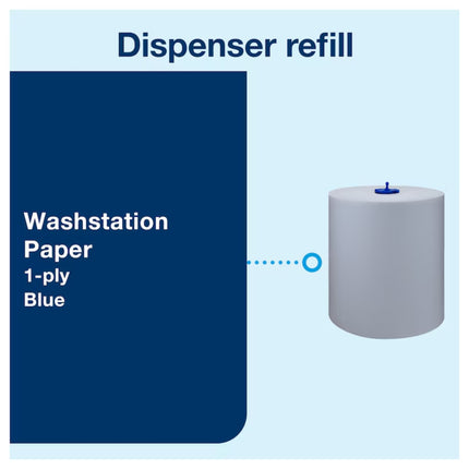 Dispenser prosoape pentru mâini, Tork, Wash Station, pentru spațiu de spălare, W6 - 651420