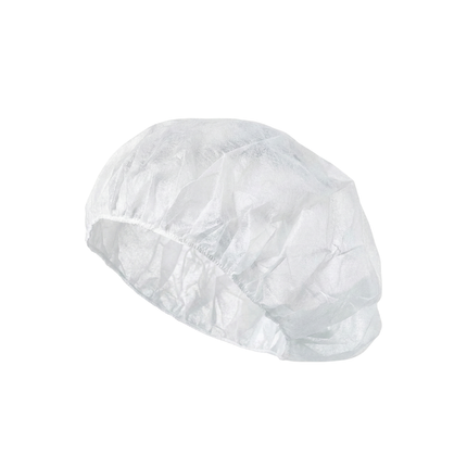 Bonetă medicală, 2 elastice, albă, 100 buc/set – DM01