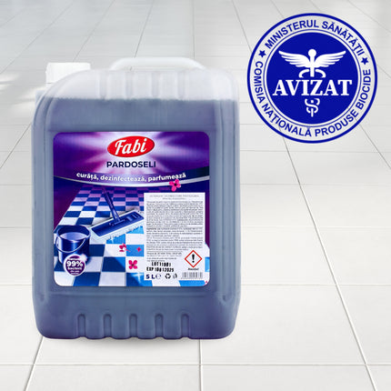 Detergent profesional pentru pardoseli, Fabi dezinfectant, biocid