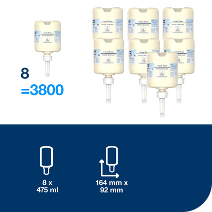 Rezervă săpun lichid mild, Tork, 475ml/rezervă, (8 BUC/BAX), S2 - 420502