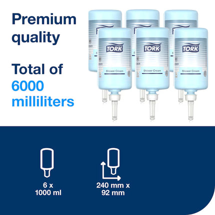 Gel de duș, Tork, albastru, 1000 ml, S1 – 420601