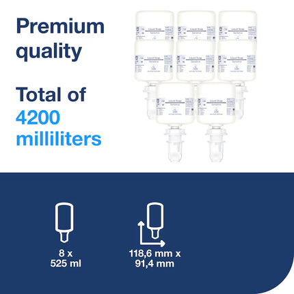 Rezervă săpun lichid Tork sensitive, 525 ml/rezervă (8 buc/ bax) - 425702