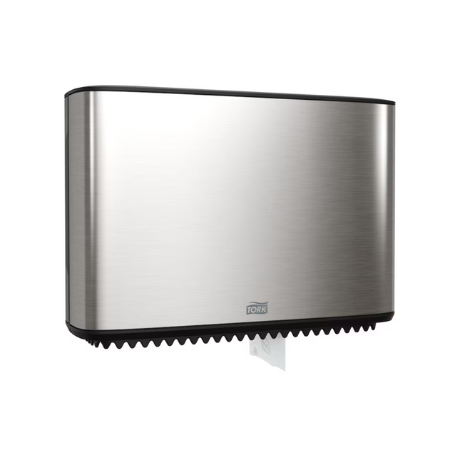 Dispenser hârtie igienică, Tork Mini Jumbo, tip rolă, inox, T2 - 460006