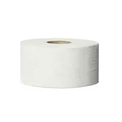 Pachet dispenser hârtie igienică + hârtie igienică Tork Mini Jumbo, T2, 12 role/bax - 460006/120280