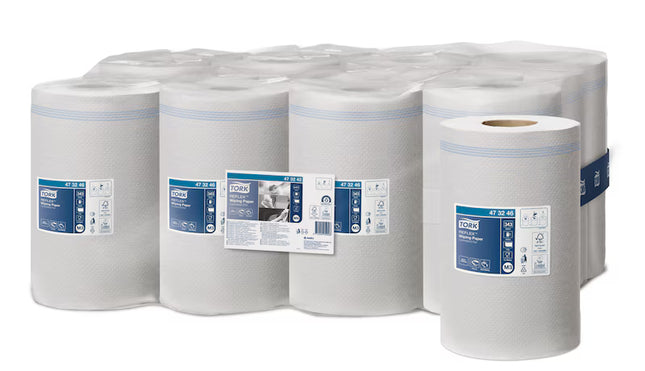 Prosoape cu derulare centrală, Tork, Mini, Reflex Advanced, alb, 1 strat, 120m/rolă (12 role/bax), M3 - 473246