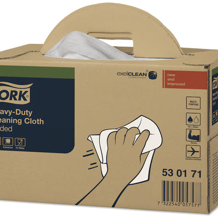 Lavete industriale, Tork, Heavy-Duty, albe, 200 bucăți/cutie, W7 - 530171