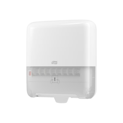 Dispenser prosoape pentru mâini Tork Matic®, Alb, Sistem H1, 551000 - Ideal pentru toalete cu trafic intens