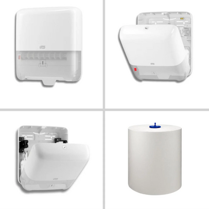 Pachet dispenser prosoape hârtie, H1, Tork Matic® + prosoape Matic® Extra Long - 551000/120059