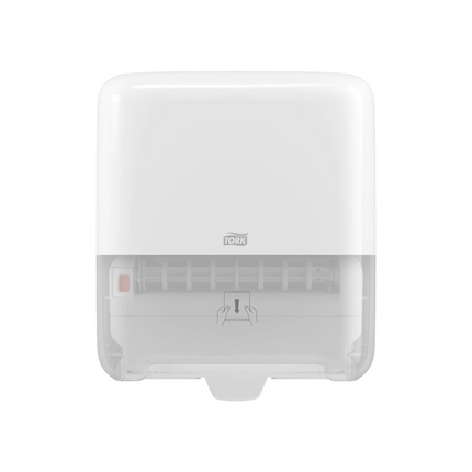 Dispenser prosoape pentru mâini Tork Matic®, Alb, Sistem H1, 551000 - Ideal pentru toalete cu trafic intens