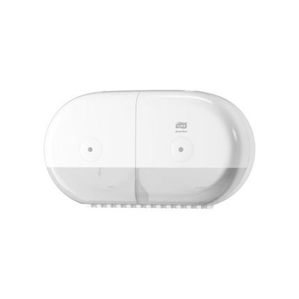 Dispenser de role de hârtie igienică Tork SmartOne® Twin Mini, alb - 682000