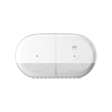 Dispenser de role de hârtie igienică Tork SmartOne® Twin Mini, alb - 682000