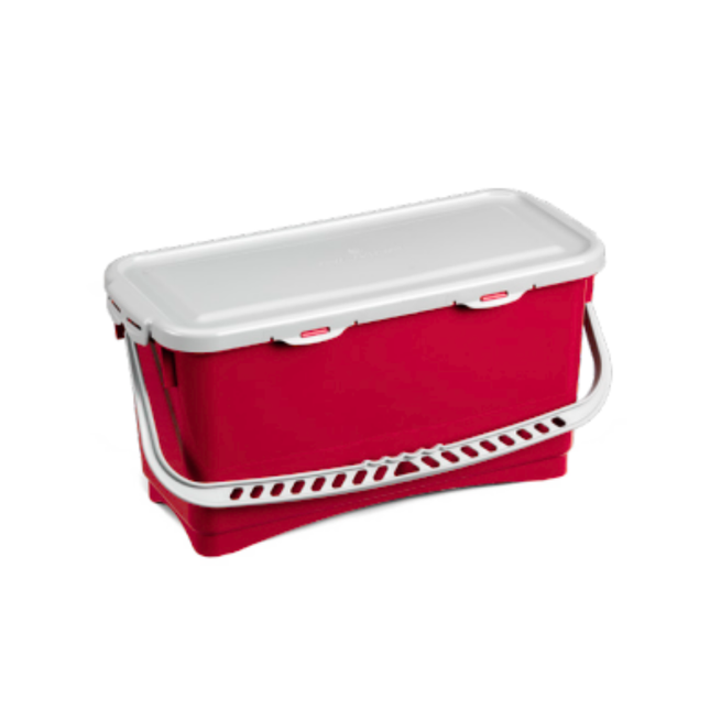Găleată roșie, Filmop, Top-Down, 20 L, plastic, cu mâner și capac etanș