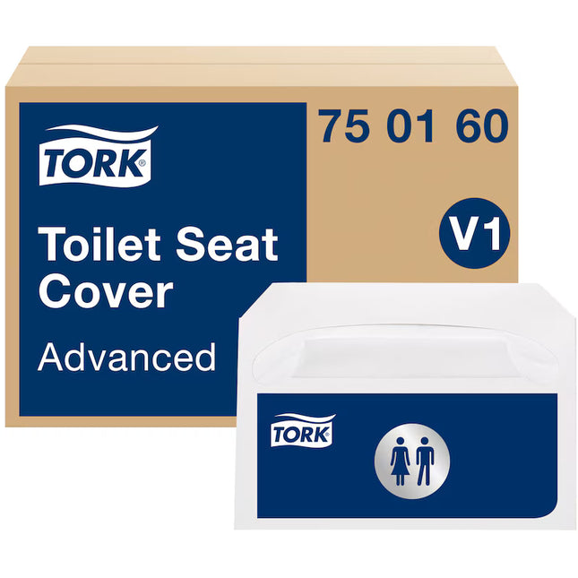 Acoperitoare colac WC Tork, albe, 250 buc/set, V1 – 750160