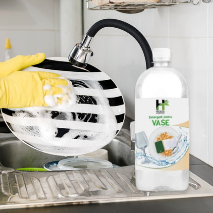Detergent pentru vase, Higeea, 1L, etichetă ecologică