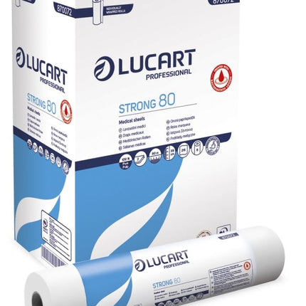 Cearceaf medical Lucart, Strong 80, alb, celuloza, 60cmX80m - 870072
