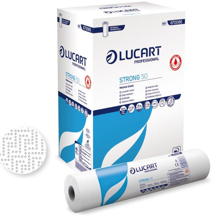 Cearceaf medical Lucart, Strong 50, alb, celuloza, 50cmX50m - 870086