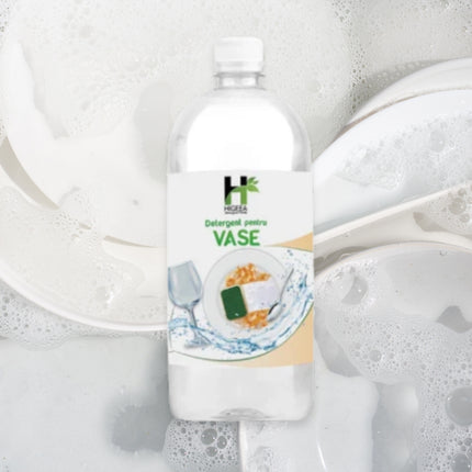 Detergent pentru vase, Higeea, 1L, etichetă ecologică