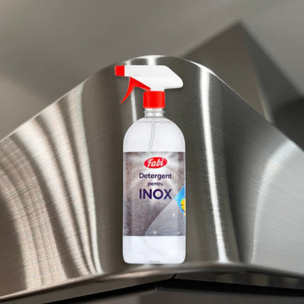 Detergent pentru suprafețe din inox, Fabi, 1L, cu pulverizator