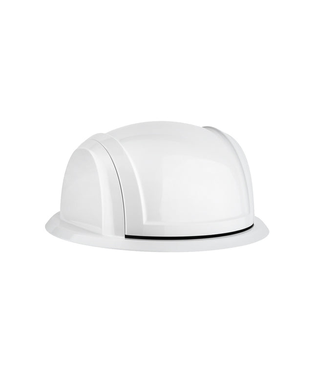 Capac batant pentru coș de gunoi, Mar Plast, alb, 27 cm - A54101