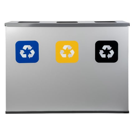 Stație pentru colectare selectivă, Alda, oțel, 3×60 L – 134