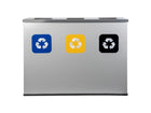 Stație pentru colectare selectivă, Alda, oțel, 3×60 L – 134