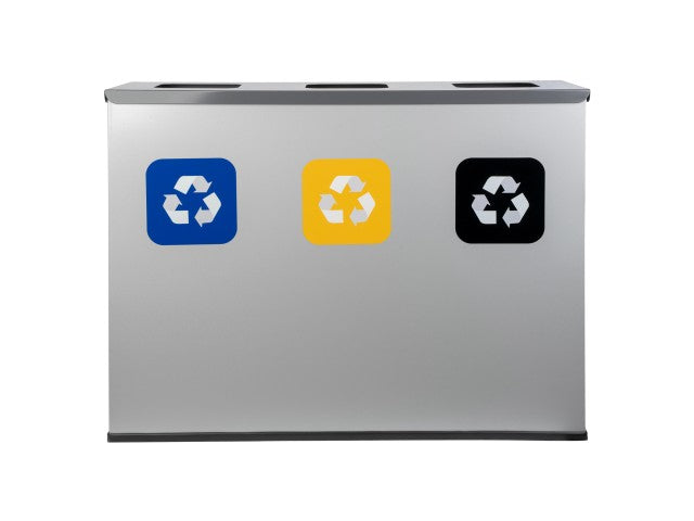 Stație pentru colectare selectivă, Alda, oțel, 3×60 L – 134