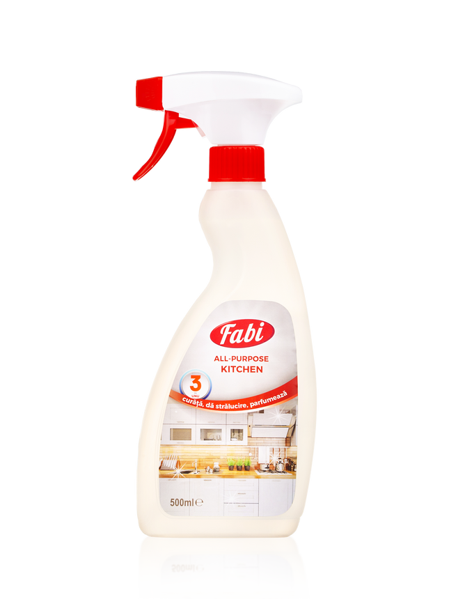 All Purpose Kitchen, Fabi, Soluție multifuncțională curățare suprafețe bucătărie, 500ml