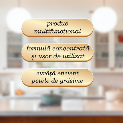 All Purpose Kitchen, Fabi, Soluție multifuncțională curățare suprafețe bucătărie, 500ml