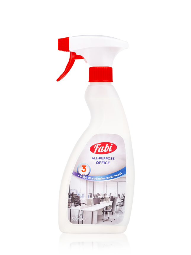All Purpose Office, Fabi, Soluție multifuncțională curățare suprafețe birou, 500ml