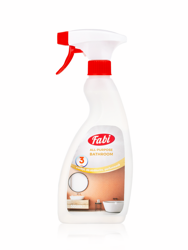 All Purpose Bathroom, Fabi, Soluție multifuncțională curățare suprafețe baie, 500ml