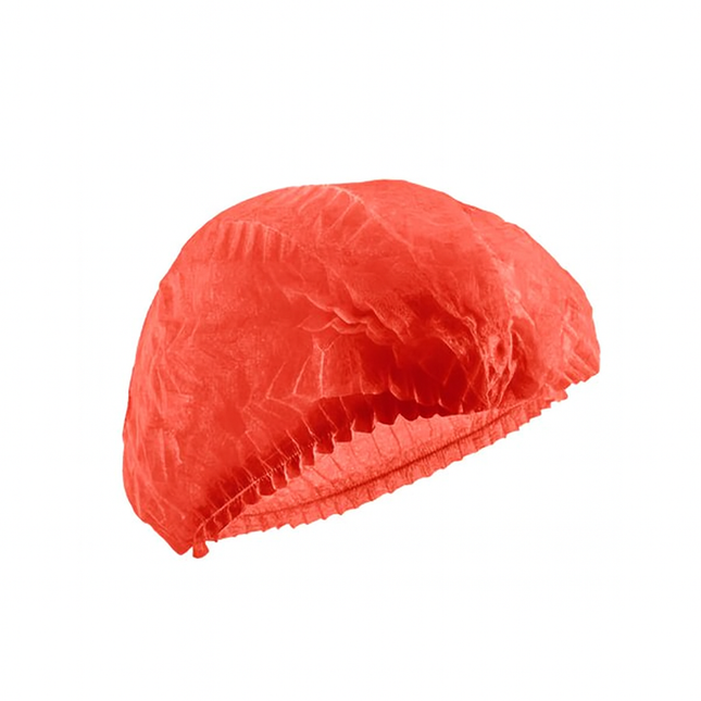 Bonetă medicală, 2 elastice, roșie, 100 buc/set – DM01
