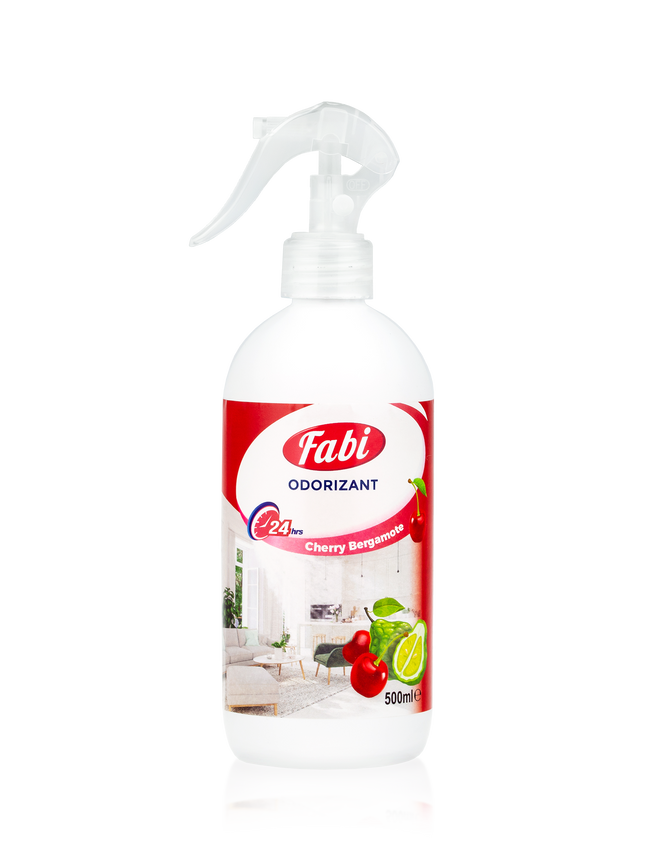 Odorizant pentru camera, Fabi, 500ml, parfum Cherry Bergamote