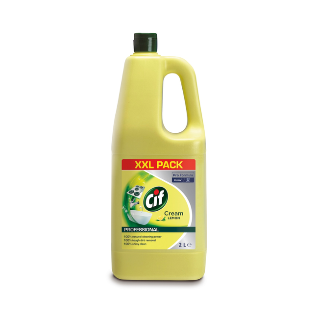 Cif Professional Cream Lemon, 2L – Cremă de curățare profesională pentru suprafețe