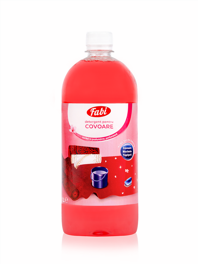 Detergent profesional pentru covor și mochetă, Fabi, 1L, utilizare manuală