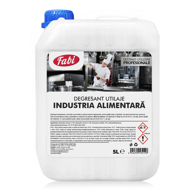 Degresant profesional pentru Industria Alimentară, Fabi, 5L, formulă concentrată