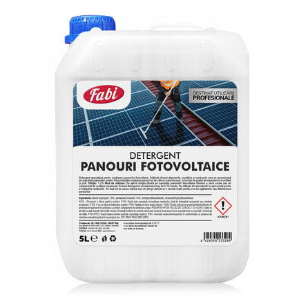Detergent pentru curatarea panourilor fotovoltaice, Fabi, uz profesional
