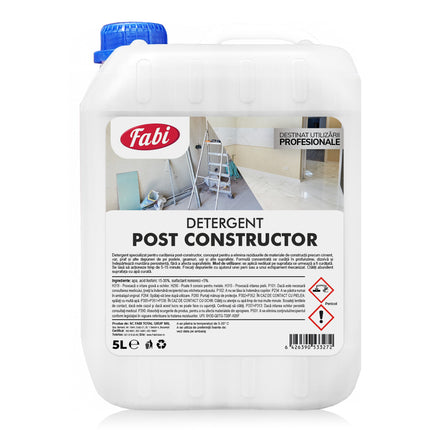 Detergent profesional Post Constructor, Fabi, pentru eliminarea reziduurilor de materiale de construcții
