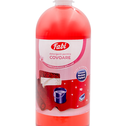 Detergent profesional antispumant pentru covor și mochetă, injecție-extracție, Fabi
