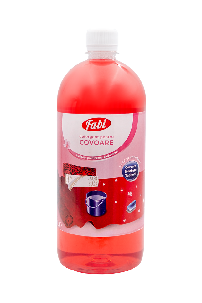 Detergent profesional antispumant pentru covor și mochetă, injecție-extracție, Fabi