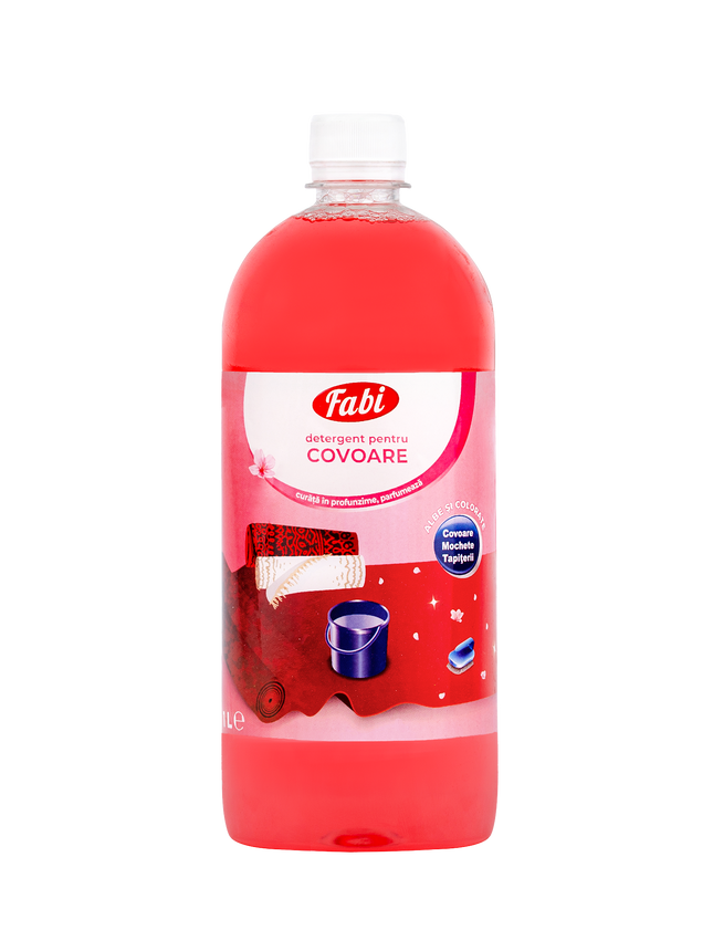 Detergent profesional pentru covor și mochetă, Fabi, 1L, utilizare manuală