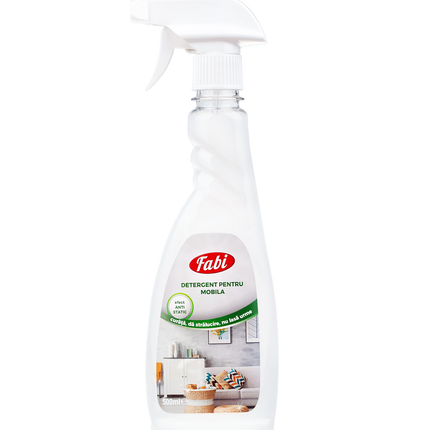 Detergent profesional pentru mobila, Fabi, 500ml, cu pulverizator