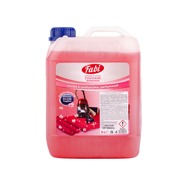 Detergent profesional antispumant pentru aspiratoare cu injecție-extracție. Curăță eficient covoarele și mochetele, elimină petele și protejează echipamentul.